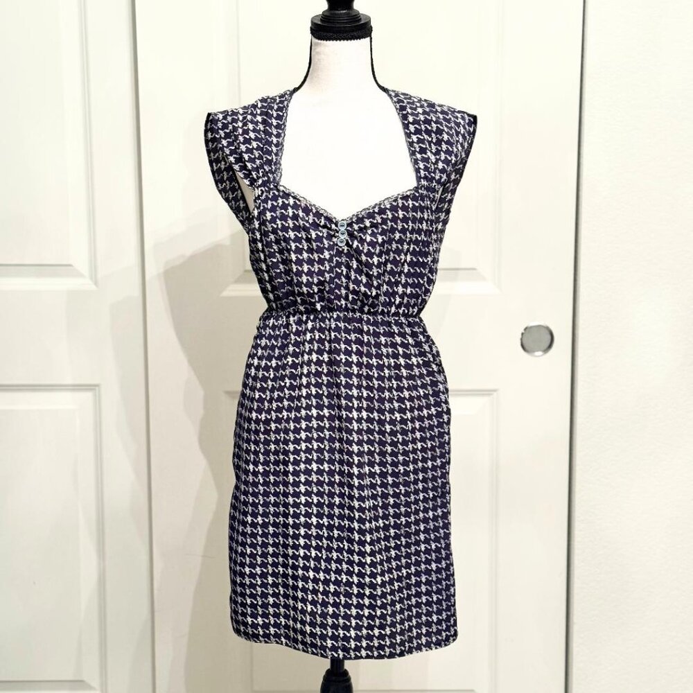 Johann (Urban Outfitters) Purple Retro Sweetheart Midi Dress, Size S/M